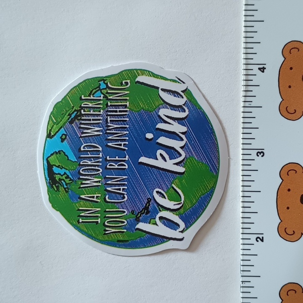 10/$10 Inspirational Positivity Be Kind Peace Love Encourage Flower Sticker